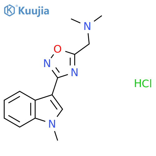 5-[(Dimethylamino)methyl]-3-(1-methyl-1H-indol-3-YL)-1,2,4-oxadiazole hydrochloride structure
