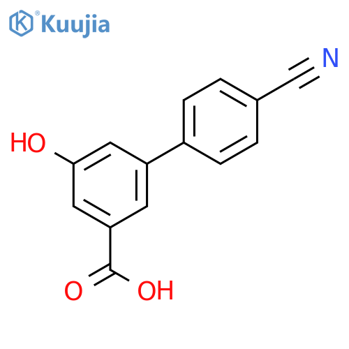 3-(4-Cyanophenyl)-5-hydroxybenzoic acid structure