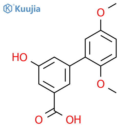 3-(2,5-Dimethoxyphenyl)-5-hydroxybenzoic acid structure