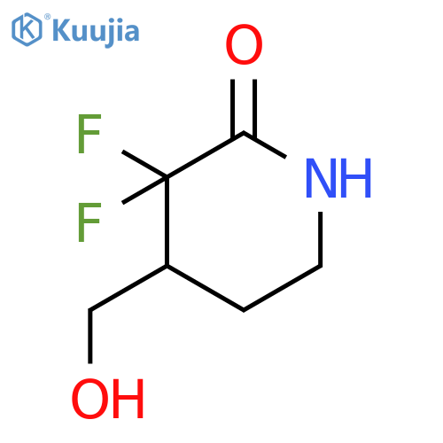 3,3-DIFLUORO-4-(HYDROXYMETHYL)PIPERIDIN-2-ONE structure
