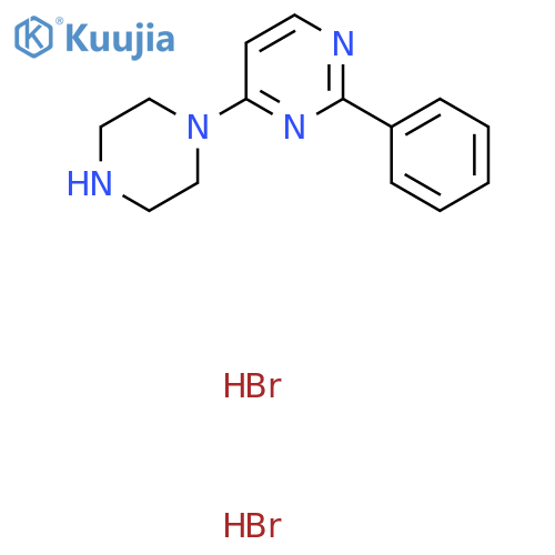 2-phenyl-4-(piperazin-1-yl)pyrimidine dihydrobromide structure
