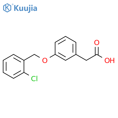 2-{3-(2-chlorophenyl)methoxyphenyl}acetic acid structure