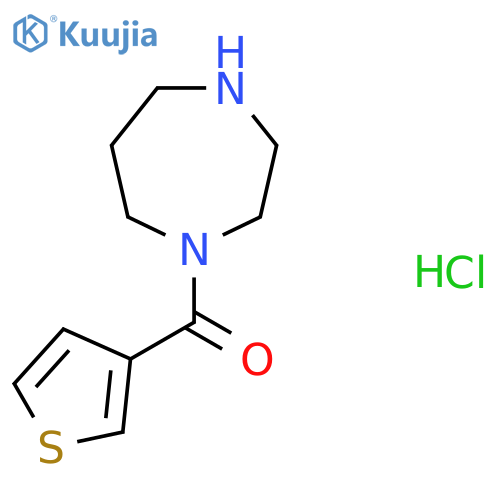 1-(thiophene-3-carbonyl)-1,4-diazepane hydrochloride structure