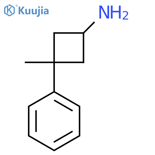 3-Methyl-3-phenylcyclobutan-1-amine structure