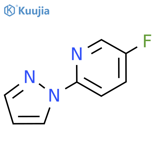 5-Fluoro-2-(1-pyrazolyl)pyridine structure