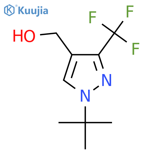 (1-TERT-BUTYL-3-(TRIFLUOROMETHYL)-1H-PYRAZOL-4-YL)METHANOL structure