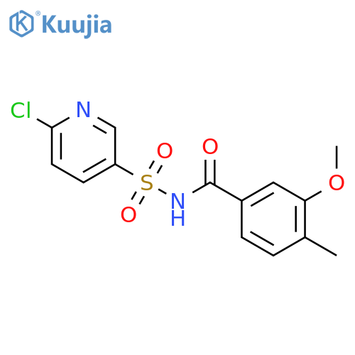 N-[(6-chloropyridin-3-yl)sulfonyl]-3-methoxy-4-methylbenzamide structure