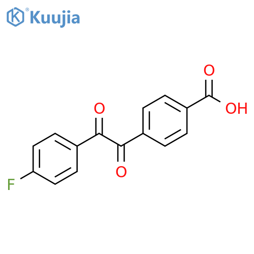 Benzoic acid, 4-[2-(4-fluorophenyl)-2-oxoacetyl]- structure