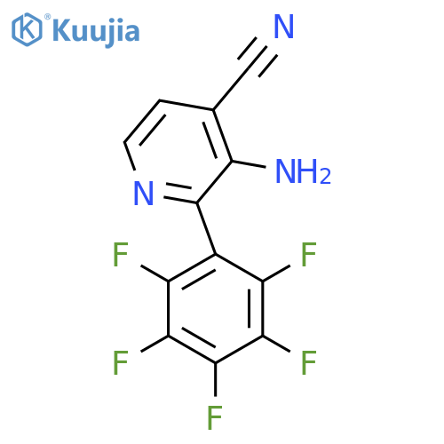 3-Amino-2-(perfluorophenyl)isonicotinonitrile structure