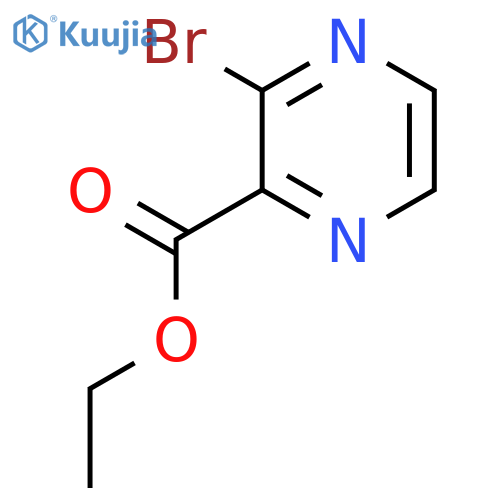Ethyl 3-bromopyrazine-2-carboxylate structure