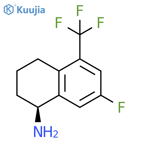 (1S)-7-FLUORO-5-(TRIFLUOROMETHYL)-1,2,3,4-TETRAHYDRONAPHTHYLAMINE structure