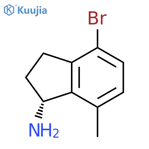 (1R)-4-BROMO-7-METHYLINDANYLAMINE structure