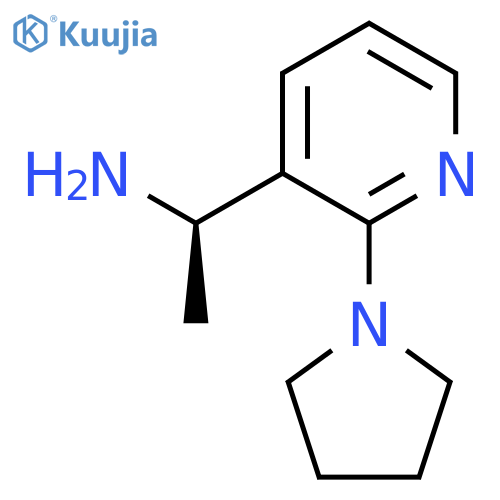 (1R)-1-2-(pyrrolidin-1-yl)pyridin-3-ylethan-1-amine structure