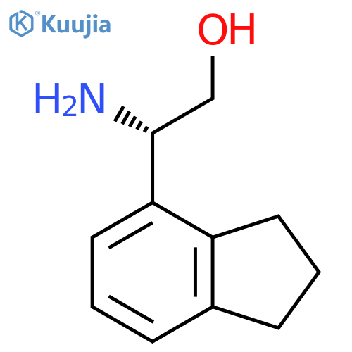 (2S)-2-amino-2-(2,3-dihydro-1H-inden-4-yl)ethan-1-ol structure
