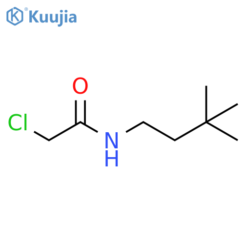 2-chloro-N-(3,3-dimethylbutyl)acetamide structure