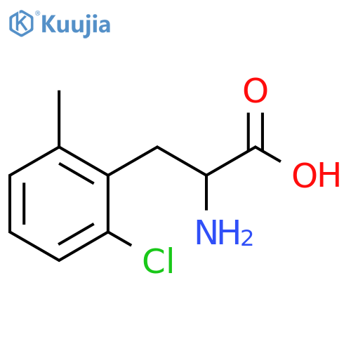 2-amino-3-(2-chloro-6-methylphenyl)propanoic acid structure