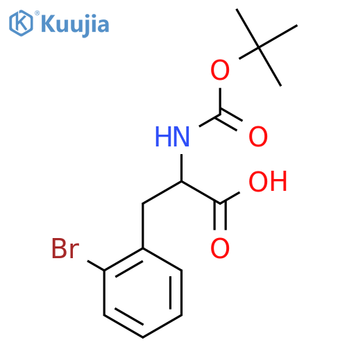3-(2-Bromophenyl)-2-{[(tert-butoxy)carbonyl]amino}propanoic acid structure