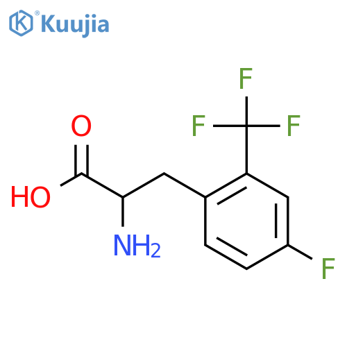 4-Fluoro-2-(trifluoromethyl)-DL-phenylalanine structure
