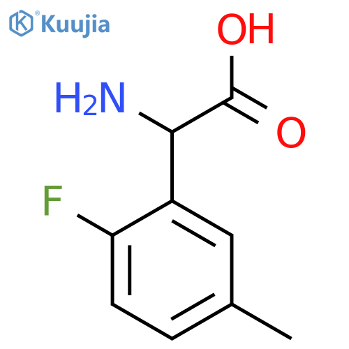 2-Fluoro-5-methyl-DL-phenylglycine structure