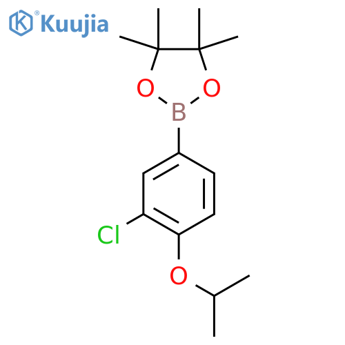 3-Chloro-4-isopropoxyphenylboronic acid pinacol ester structure