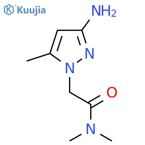 2-(3-Amino-5-methyl-1H-pyrazol-1-yl)-N,N-dimethylacetamide structure