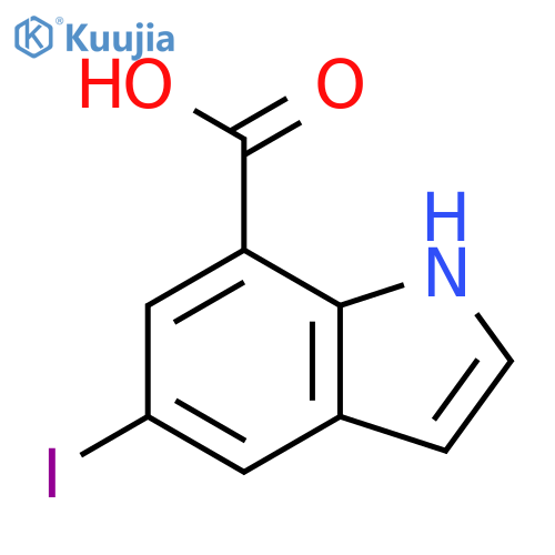 methyl 5-iodo-1H-indole-7-carboxylate structure