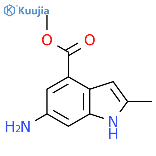 methyl 6-amino-2-methyl-1H-indole-4-carboxylate structure