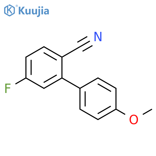 5-Fluoro-4'-methoxybiphenyl-2-carbonitrile structure