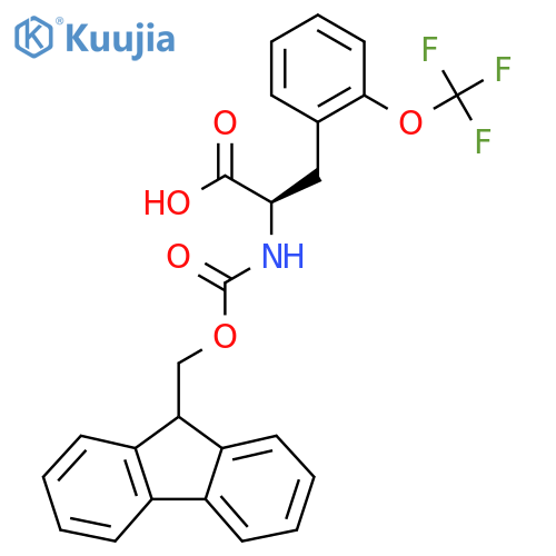 N-Fmoc-2-(trifluoromethoxy)-D-phenylalanine structure