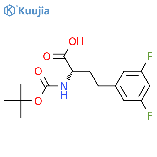(S)-a-(Boc-amino)-3,5-difluorobenzenebutanoic acid structure