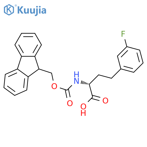 Fmoc-3-fluoro-D-homophenylalanine structure