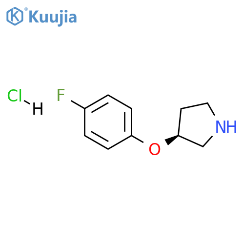 (s)-3-(4-fluorophenoxy)pyrrolidine hydrochloride structure