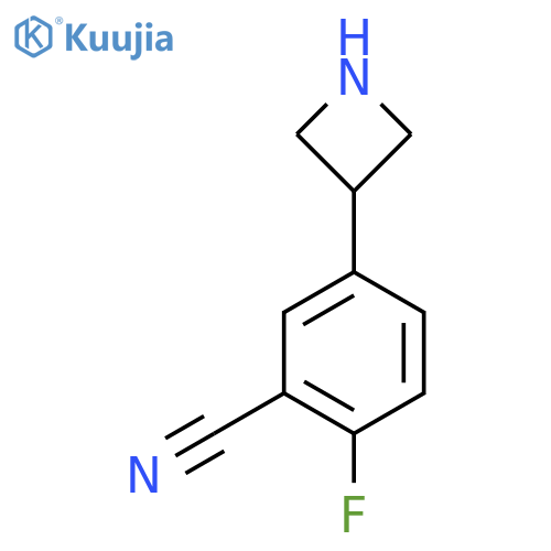 5-(azetidin-3-yl)-2-fluorobenzonitrile structure