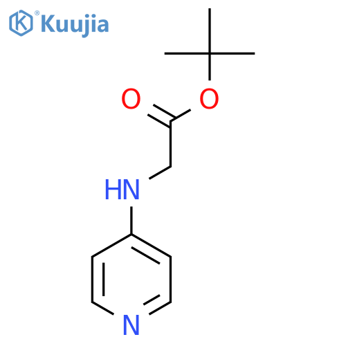 Tert-butyl 2-(pyridin-4-ylamino)acetate structure