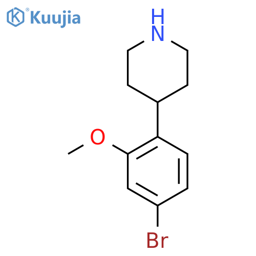 4-(4-bromo-2-methoxyphenyl)piperidine structure