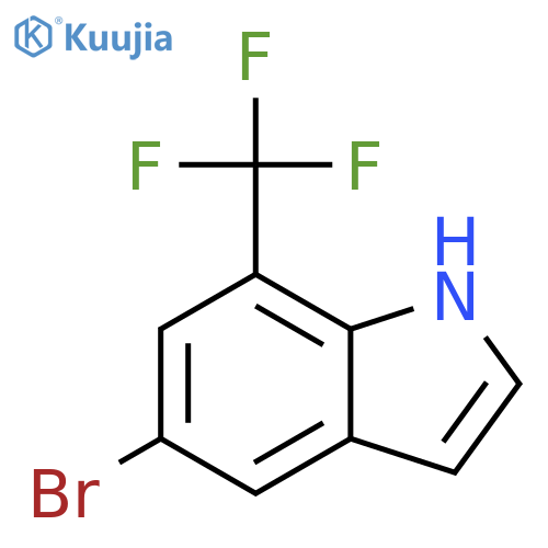 5-bromo-7-(trifluoromethyl)-1H-indole structure