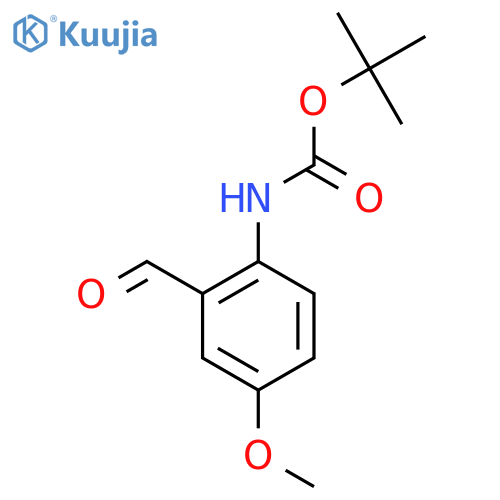 (2-Formyl-4-methoxy-phenyl)-carbamic acid tert-butyl ester structure