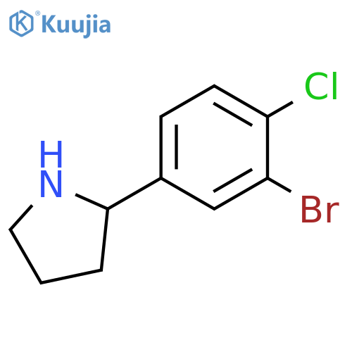 2-(3-bromo-4-chlorophenyl)pyrrolidine structure