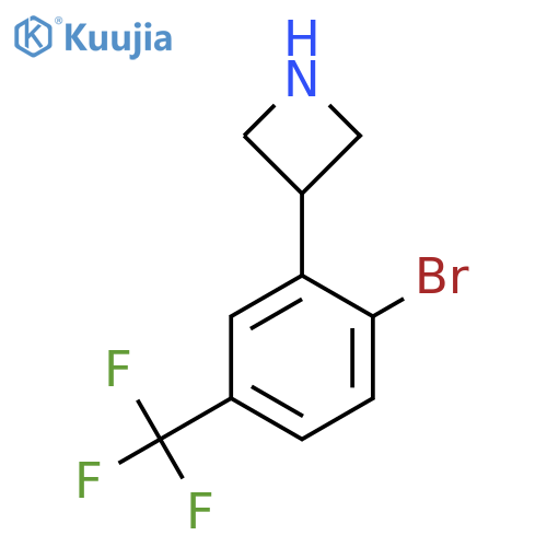 3-2-bromo-5-(trifluoromethyl)phenylazetidine structure