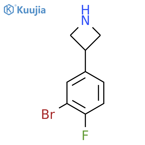 3-(3-bromo-4-fluorophenyl)azetidine structure