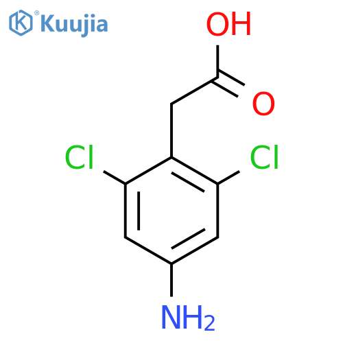 2-(4-amino-2,6-dichlorophenyl)acetic acid structure