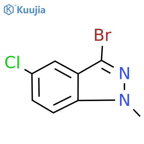 3-bromo-5-chloro-1-methyl-1H-indazole structure