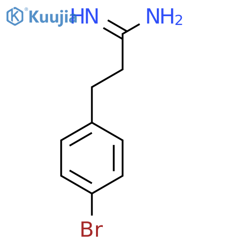3-(4-bromophenyl)propanimidamide structure