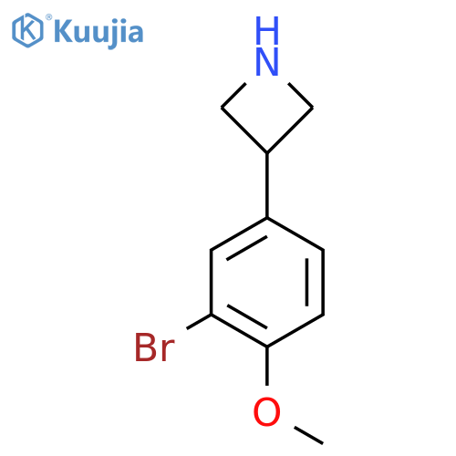 3-(3-Bromo-4-methoxyphenyl)azetidine structure