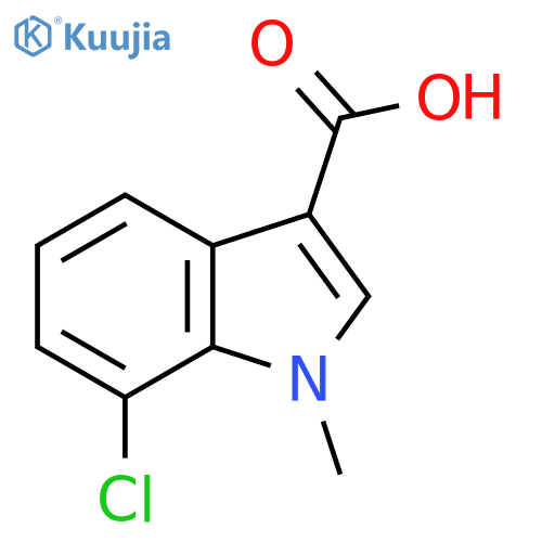 7-chloro-1-methyl-1H-indole-3-carboxylic acid structure