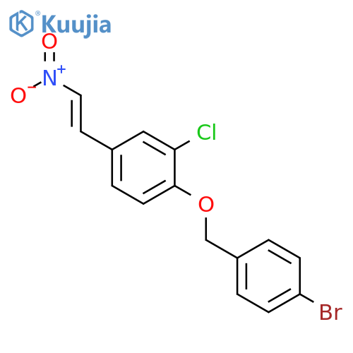 1-[(4-bromobenzyl)oxy]-2-chloro-4-(2-nitrovinyl)benzene structure