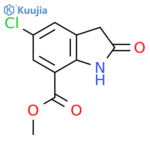 Methyl 5-chloro-2-oxoindoline-7-carboxylate structure