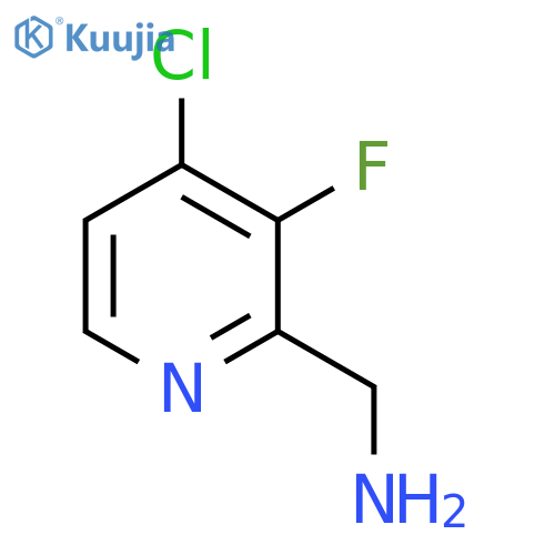 1-(4-chloro-3-fluoropyridin-2-yl)methanamine structure