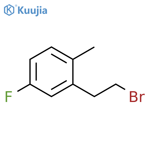 2-(2-bromoethyl)-4-fluoro-1-methylbenzene structure
