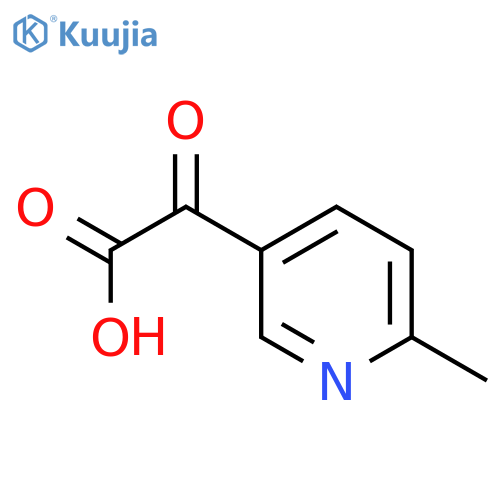 2-(6-methylpyridin-3-yl)-2-oxoacetic acid structure